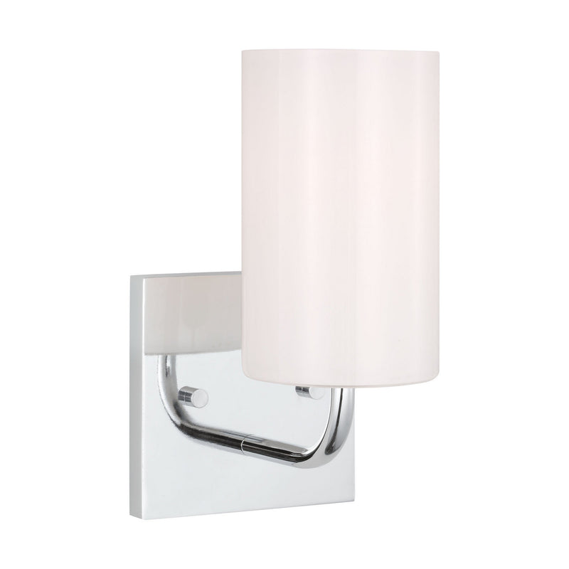 Generation Lighting GLV1001EN3/CH One Light Vanity, Chrome