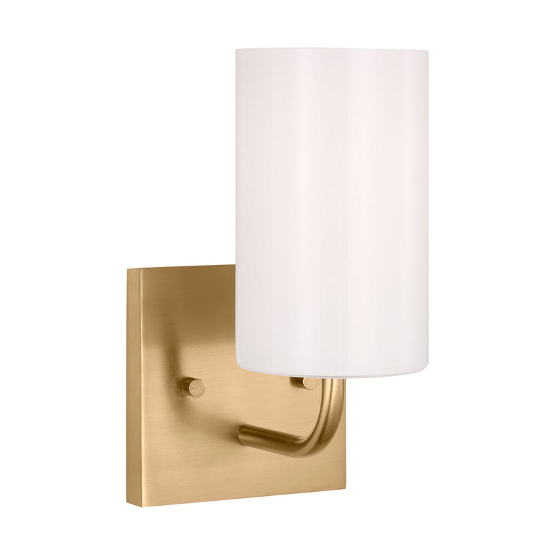 Generation Lighting GLV1001EN3/SB One Light Vanity, Satin Bronze