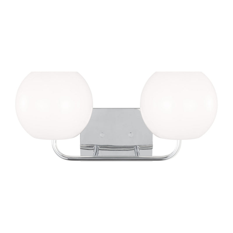 Generation Lighting GLV1012EN3/CH Two Light Vanity, Chrome