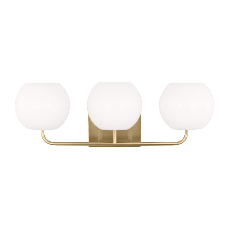 Generation Lighting GLV1013EN3/SB Three Light Vanity, Satin Bronze
