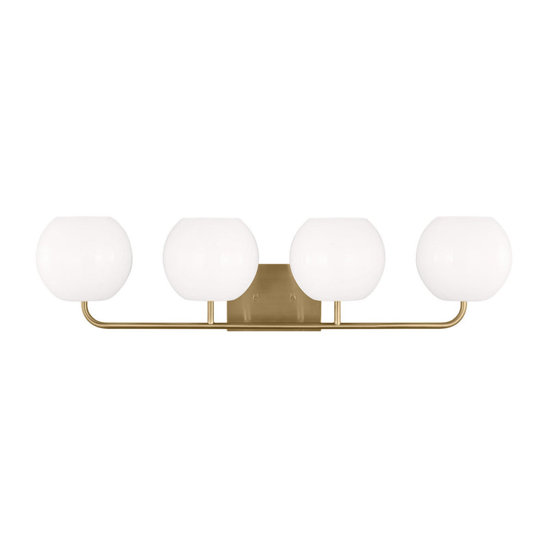 Generation Lighting GLV1014EN3/SB Four Light Vanity, Satin Bronze