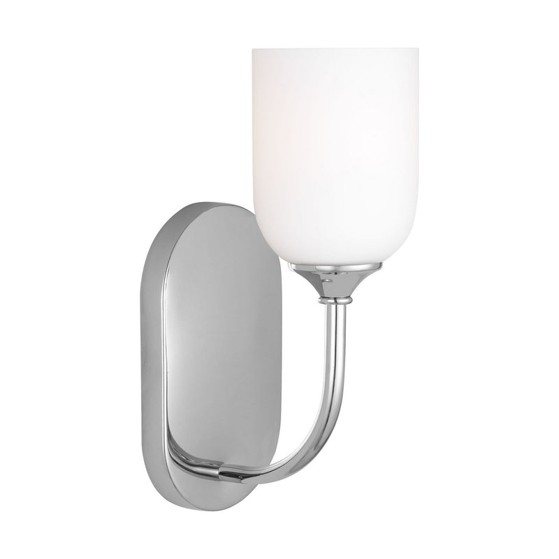 Generation Lighting GLV1021EN3/CH One Light Vanity, Chrome