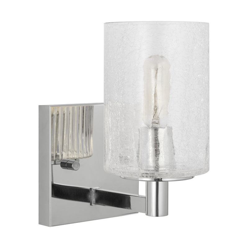 Generation Lighting GLV1031EN/CH One Light Wall / Bath Sconce, Chrome