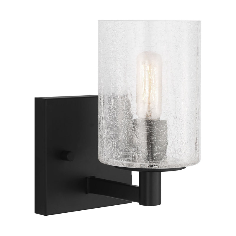 Generation Lighting GLV1031EN/MBK One Light Wall / Bath Sconce, Midnight Black