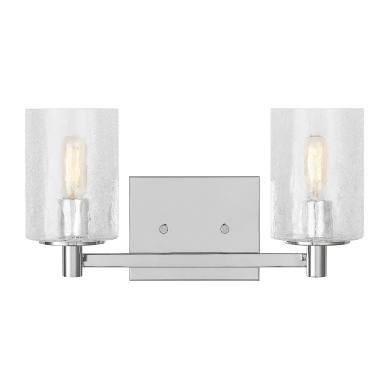 Generation Lighting GLV1032EN/CH Two Light Wall / Bath, Chrome