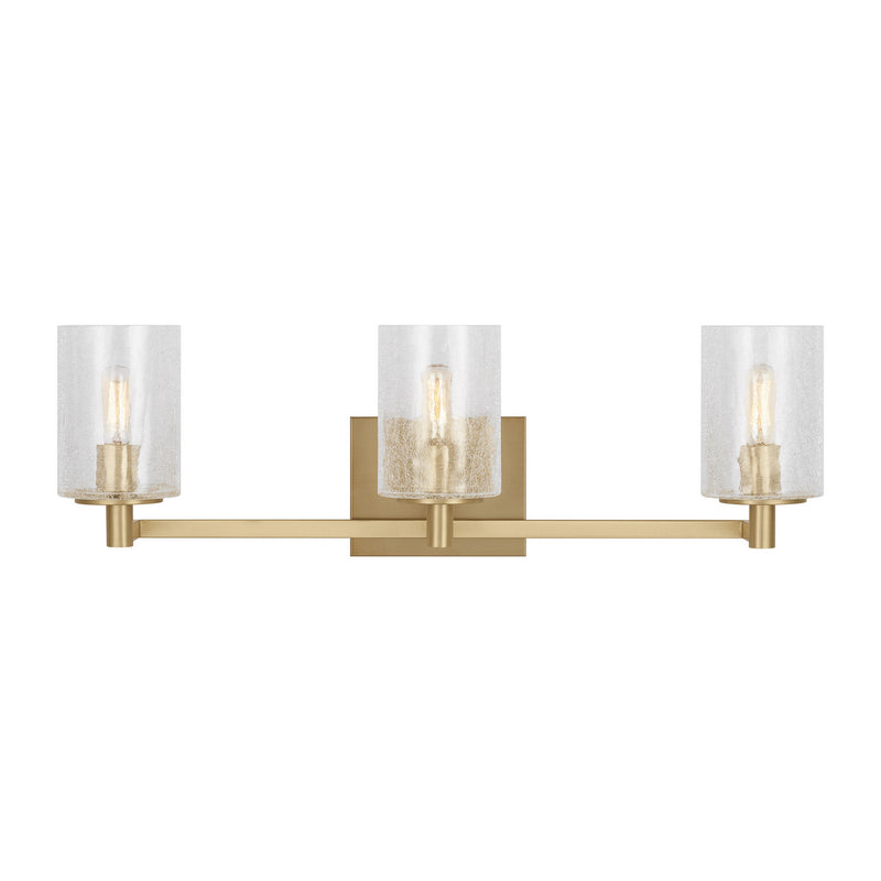 Generation Lighting GLV1033EN/SB Three Light Wall / Bath, Satin Bronze
