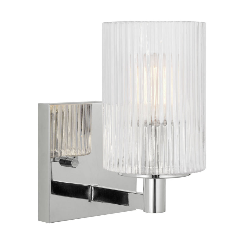 Generation Lighting GLV1041EN/CH One Light Wall / Bath Sconce, Chrome