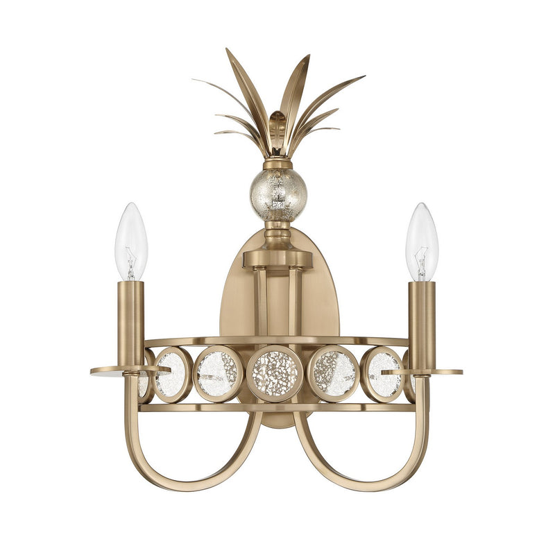 Savoy House 9-1207-2-127 Two Light Wall Sconce, Noble Brass