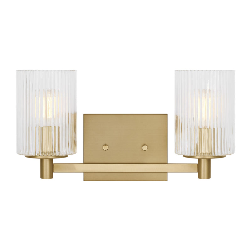 Generation Lighting GLV1042EN/SB Two Light Wall / Bath, Satin Bronze