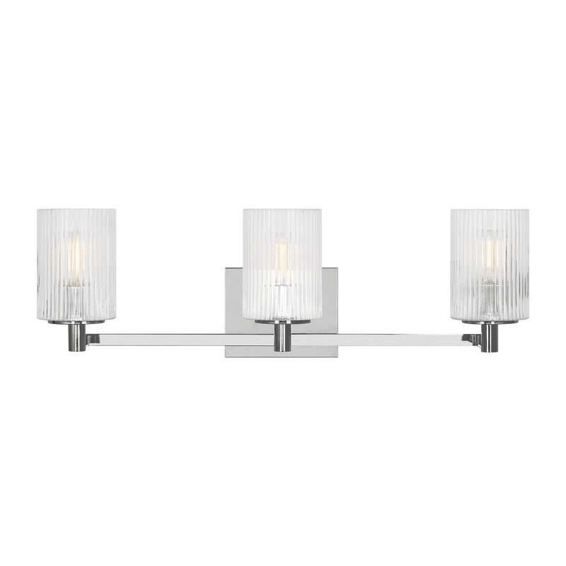 Generation Lighting GLV1043EN/CH Three Light Wall / Bath, Chrome