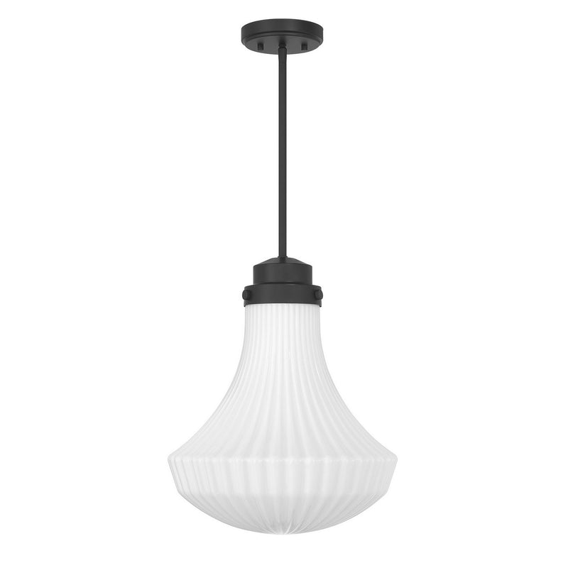 Savoy House 7-0108-1-89 One Light Pendant, Matte Black