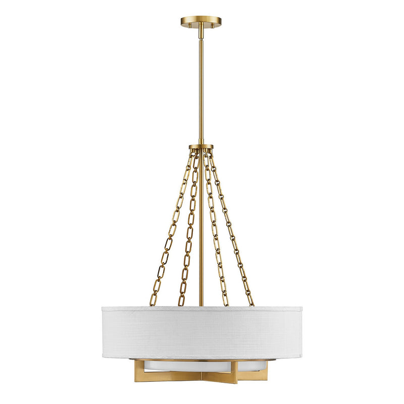 Savoy House 7-4999-4-322 Four Light Pendant, Warm Brass