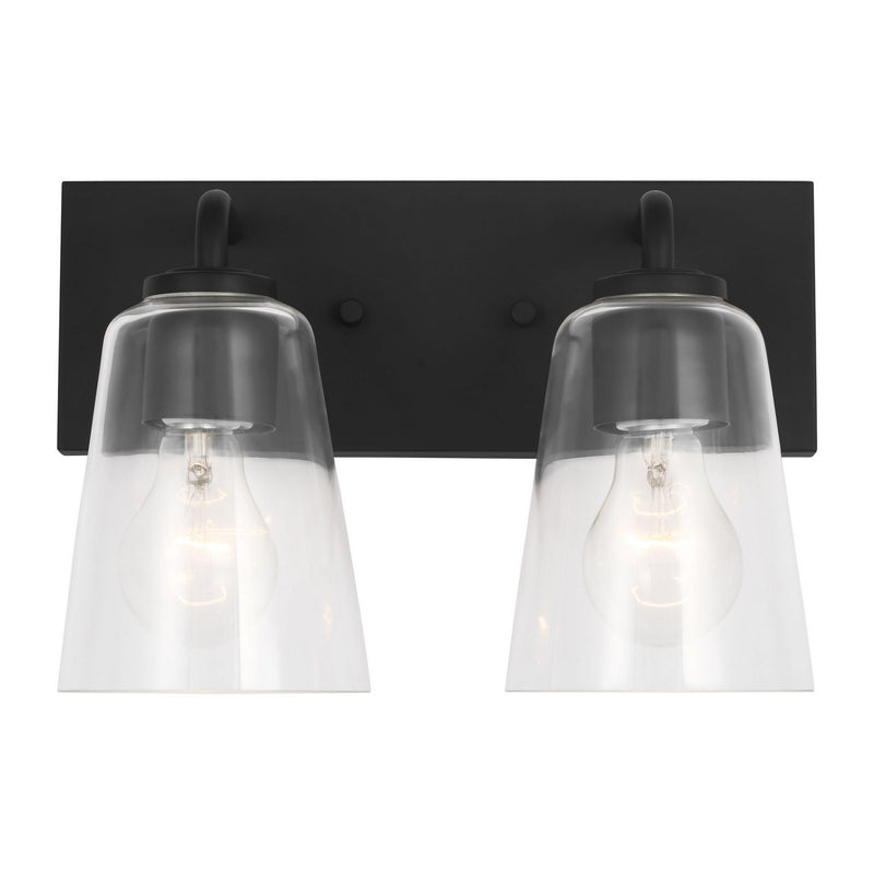 Generation Lighting GLV1062MBK Vanity, Midnight Black