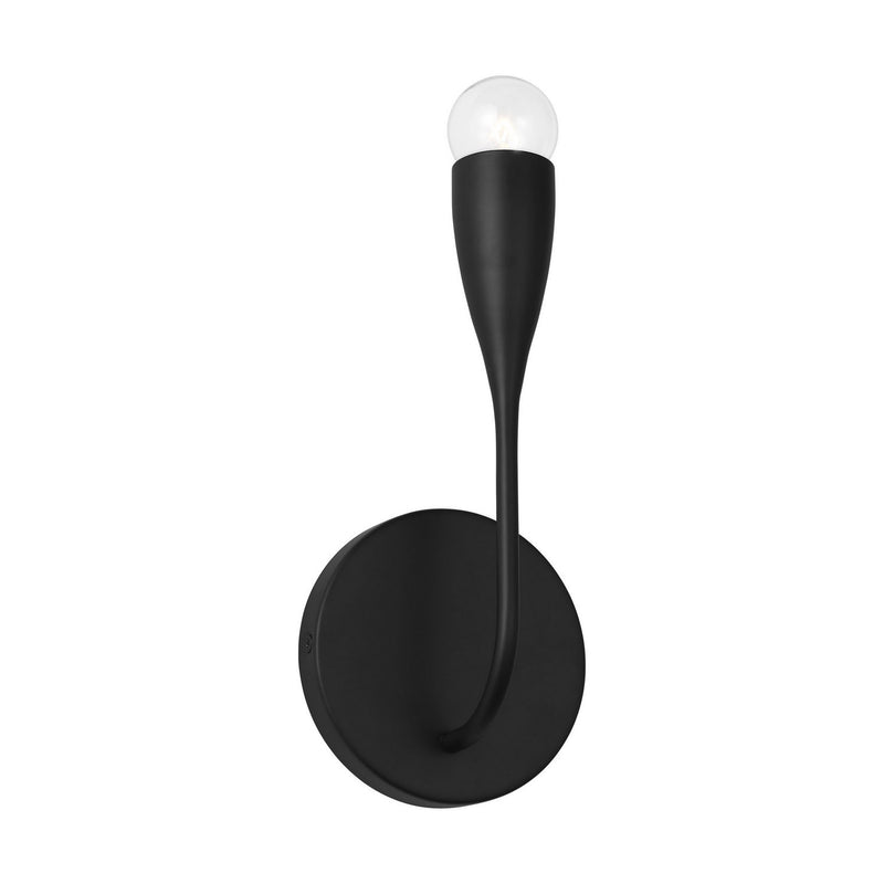Generation Lighting GLV1081MBK Wall Sconce, Midnight Black