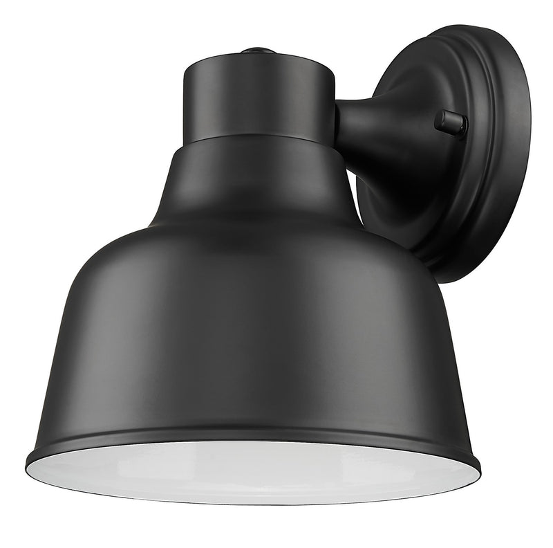 Acclaim Lighting 1030BK One Light Wall Lantern, Matte Black with White Gloss