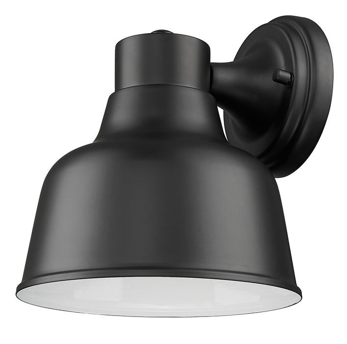 Acclaim Lighting 1030BK One Light Wall Lantern, Matte Black with White Gloss