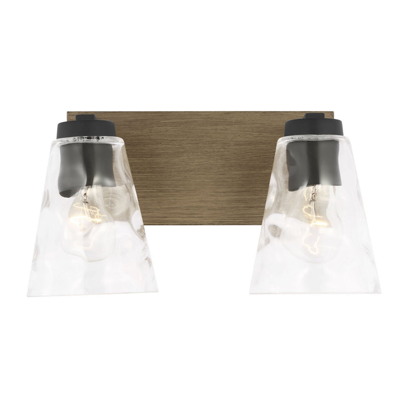 Generation Lighting GLV1112MBKCRO Vanity, Midnight Black