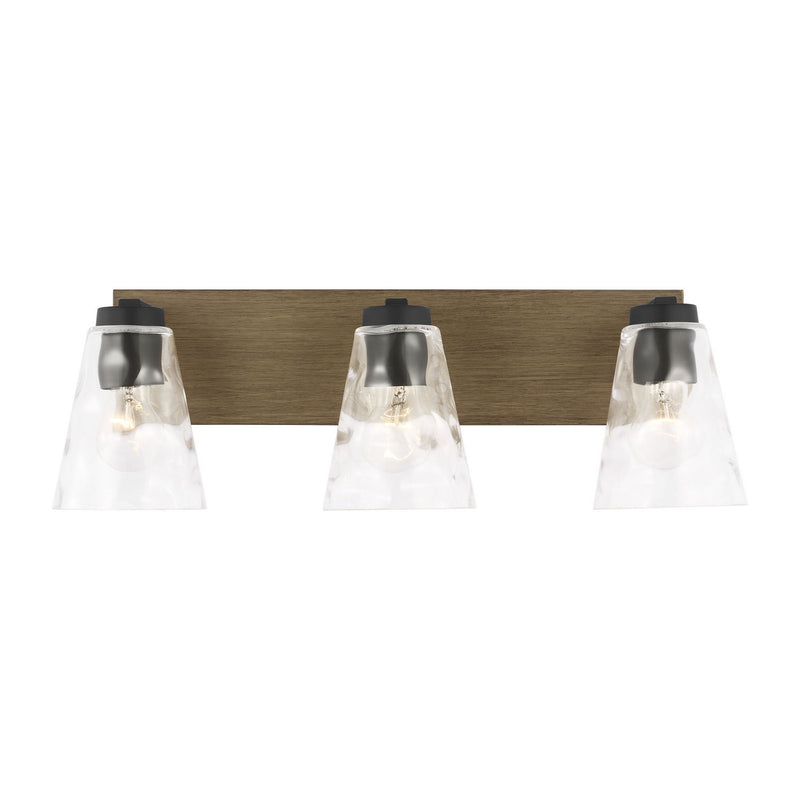 Generation Lighting GLV1113MBKCRO Vanity, Midnight Black
