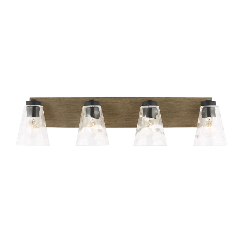 Generation Lighting GLV1114MBKCRO Vanity, Midnight Black