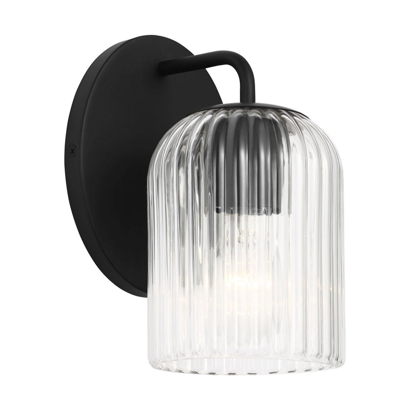 Generation Lighting GLV1131MBK Wall Sconce, Midnight Black