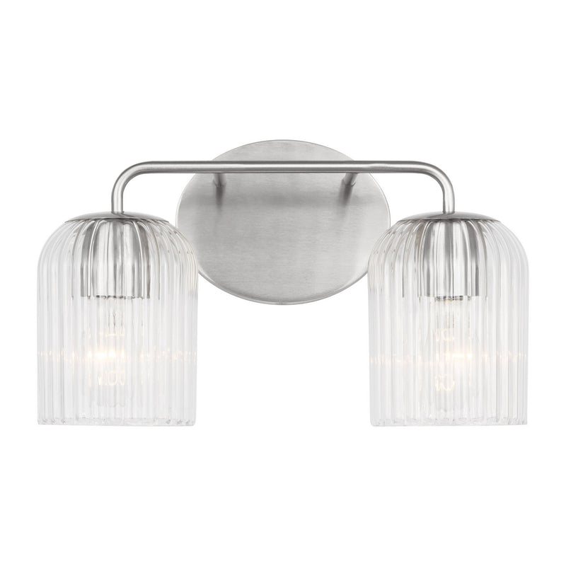Generation Lighting GLV1132BS Two Light Vanity, Brushed Nickel