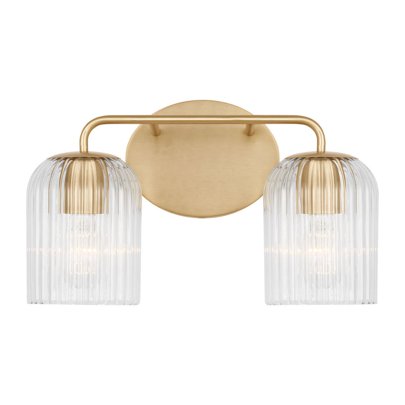 Generation Lighting GLV1132SB Two Light Vanity, Satin Brass