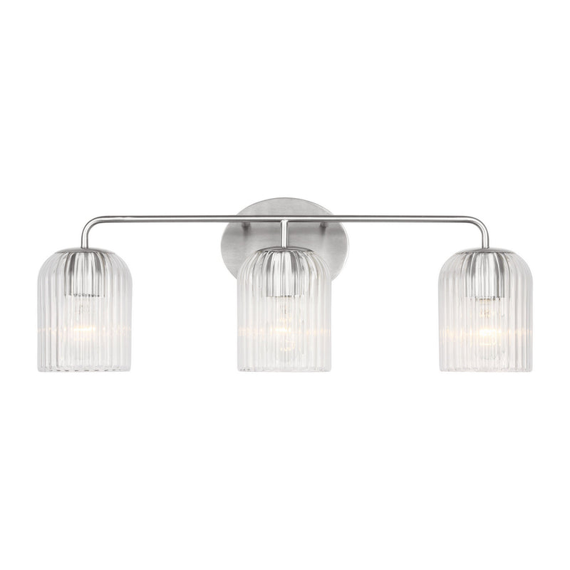 Generation Lighting GLV1133BS Three Light Vanity, Brushed Nickel
