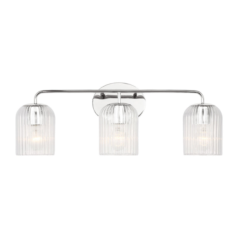 Generation Lighting GLV1133CH Three Light Vanity, Chrome