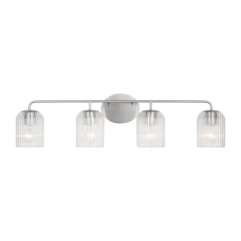 Generation Lighting GLV1134BS Four Light Vanity, Brushed Nickel