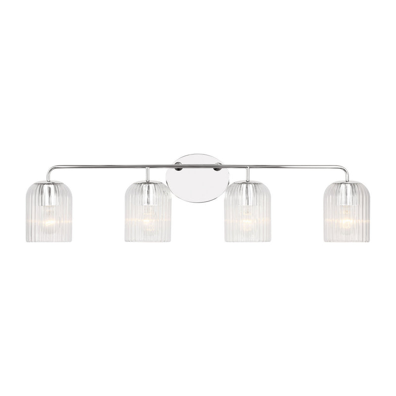 Generation Lighting GLV1134CH Four Light Vanity, Chrome