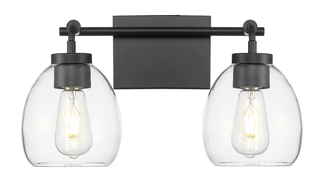 Acclaim Lighting IN40061BK Two Light Vanity, Matte Black