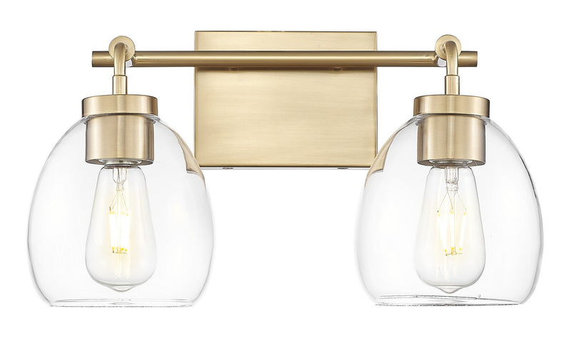 Acclaim Lighting IN40061BR Two Light Vanity, Brass
