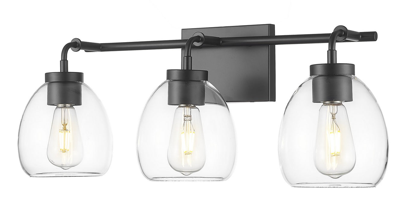 Acclaim Lighting IN40062BK Three Light Vanity, Matte Black