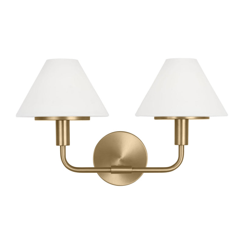 Generation Lighting GLW1022SB Wall Sconce, Satin Brass
