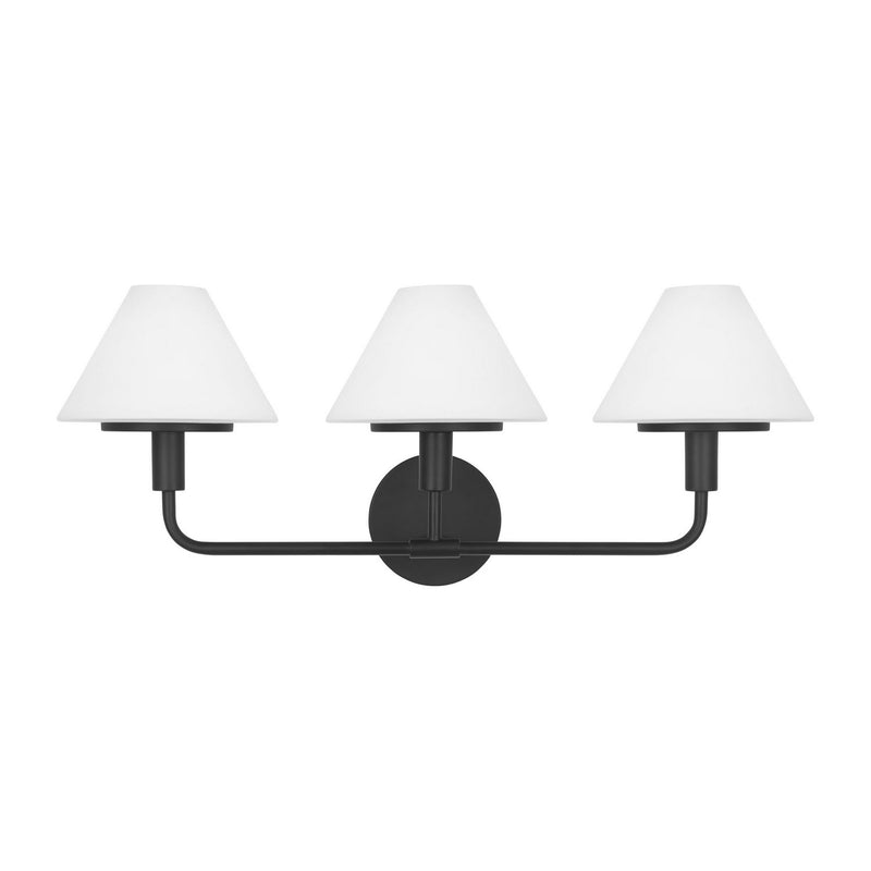 Generation Lighting GLW1033MBK Wall Sconce, Midnight Black