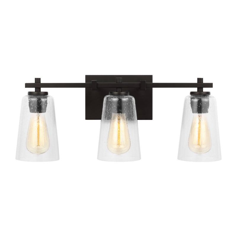Visual Comfort Studio VS24303MBK Three Light Vanity, Midnight Black