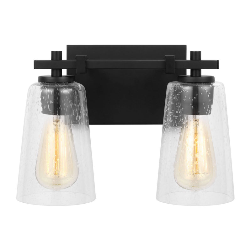 Visual Comfort Studio VS24302MBK Two Light Vanity, Midnight Black