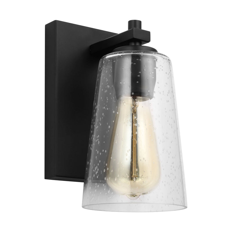 Visual Comfort Studio VS24301MBK One Light Wall Sconce, Midnight Black