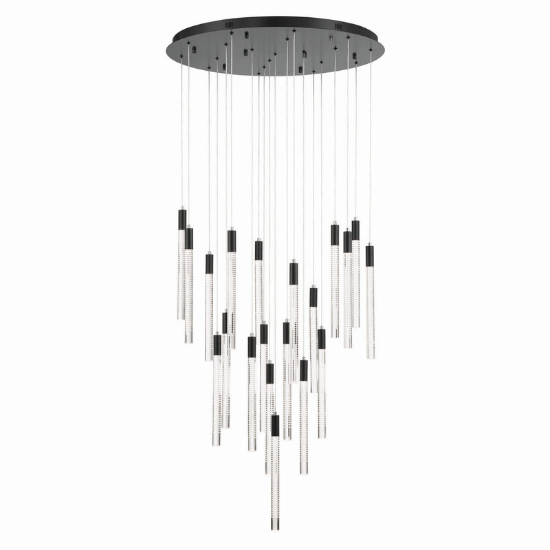 Artcraft AC12140BK LED Chandelier, Brass