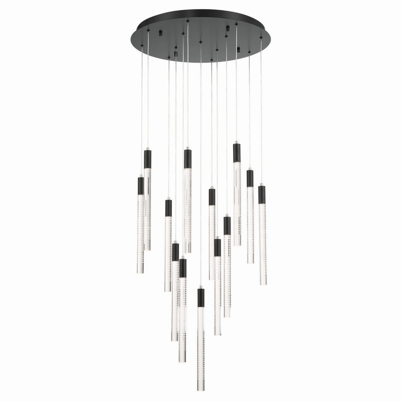 Artcraft AC12143BK LED Chandelier, Black
