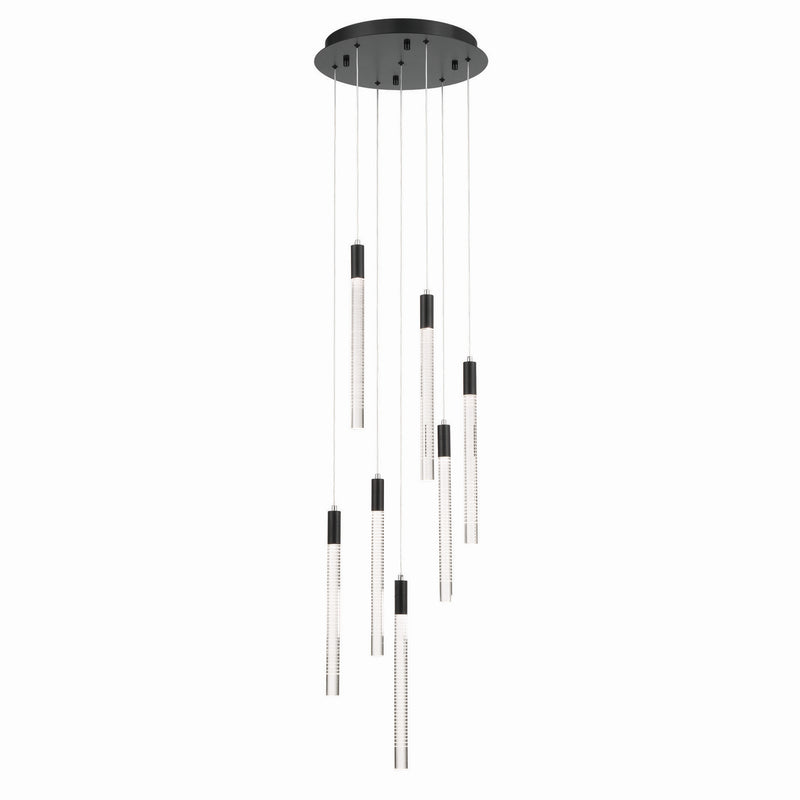 Artcraft AC12147BK LED Chandelier, Black