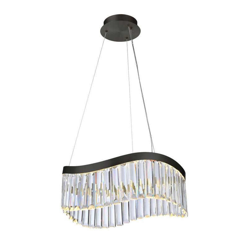 Artcraft AC12206BK LED Chandelier, Black