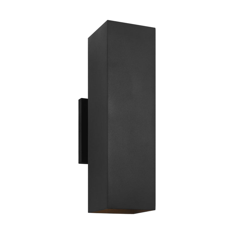 Visual Comfort Studio SLO1132EN3/TXB Two Light Wall Lantern, Textured Black