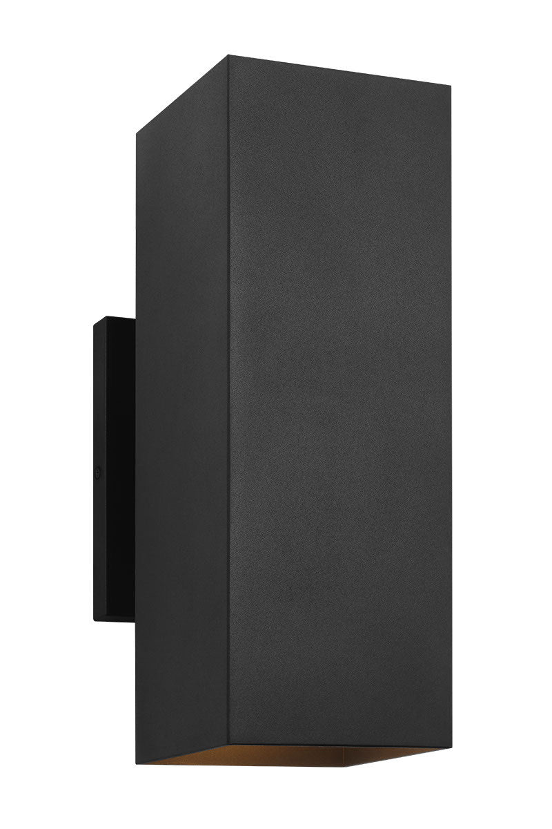 Visual Comfort Studio SLO1112TXB Two Light Wall Lantern, Textured Black
