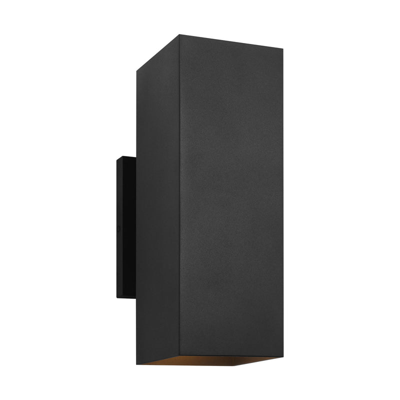 Visual Comfort Studio SLO1112EN3/TXB Two Light Wall Lantern, Textured Black
