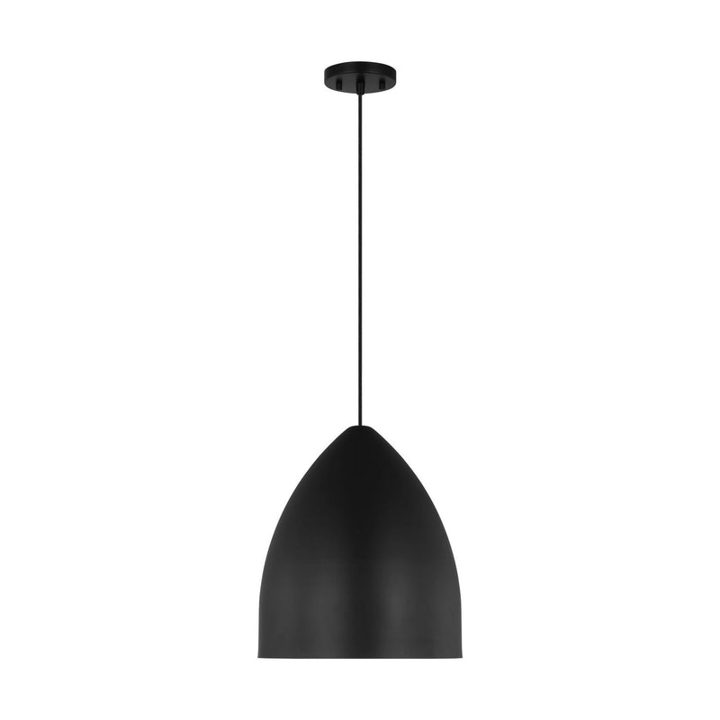 Visual Comfort Studio DJP1151MBK One Light Pendant, Midnight Black