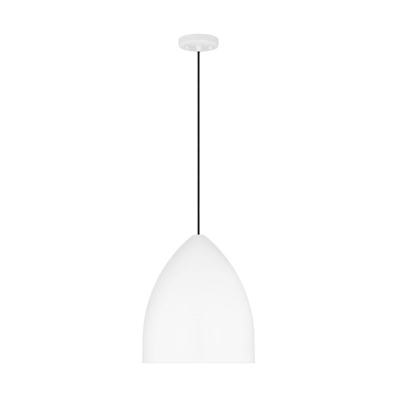 Visual Comfort Studio DJP1151MWT One Light Pendant, Matte White