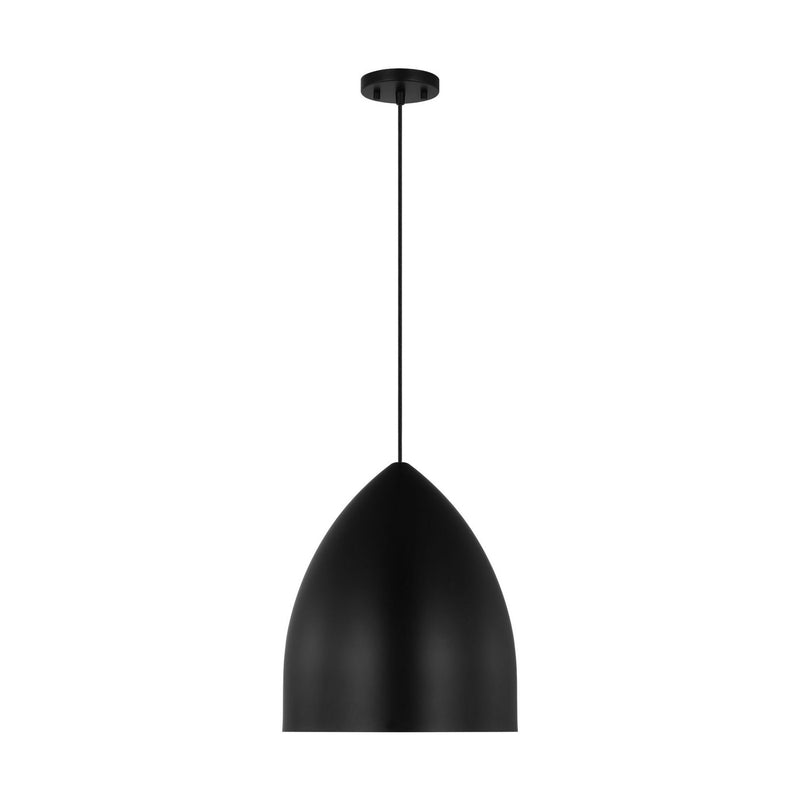 Visual Comfort Studio DJP1161MBK One Light Pendant, Midnight Black