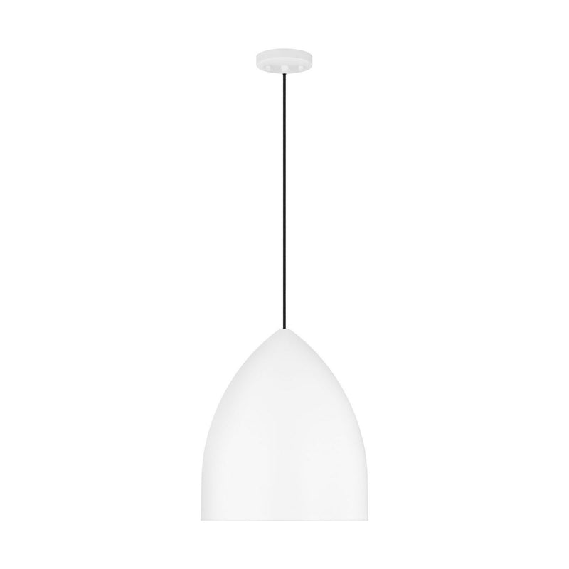 Visual Comfort Studio DJP1161MWT One Light Pendant, Matte White