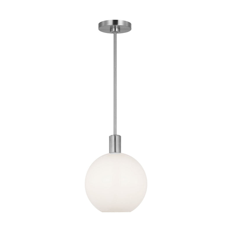 Visual Comfort Studio DJP1171BS One Light Pendant, Brushed Nickel